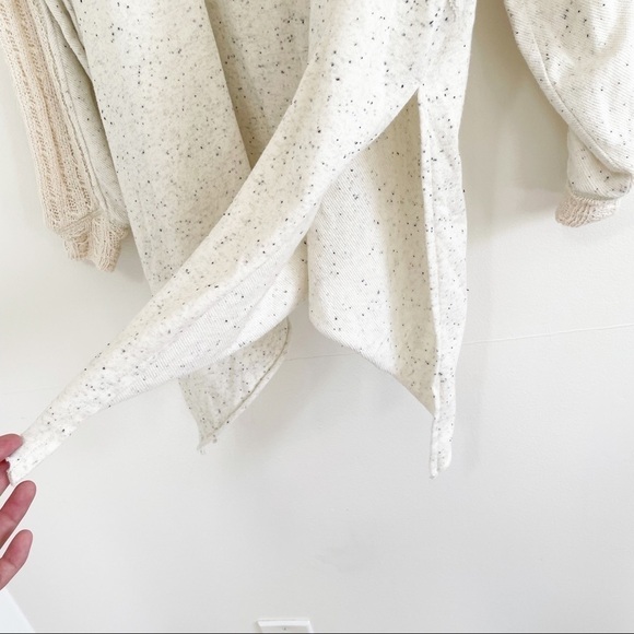 FREE PEOPLE oversized slouchy my girl asymmetric Sweater Top boho crochet knit - Picture 10 of 15